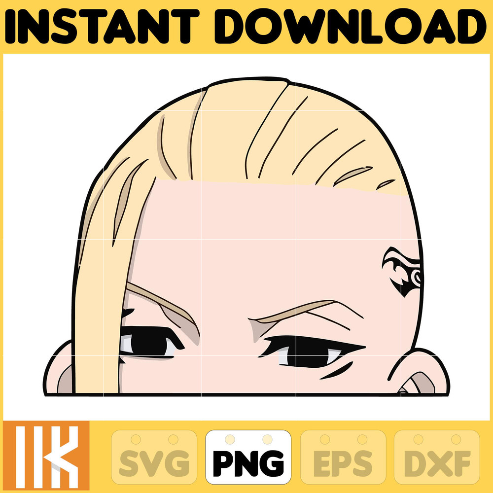 Anime Peeking Premium Graphic Design, Cute , Cool, Anime PNG, Print on Demand, Stickers, Anime Peeker (87).jpg