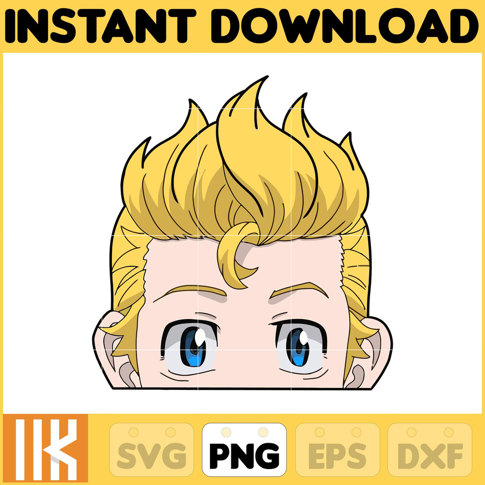 Anime Peeking Premium Graphic Design, Cute , Cool, Anime PNG, Print on Demand, Stickers, Anime Peeker (90).jpg