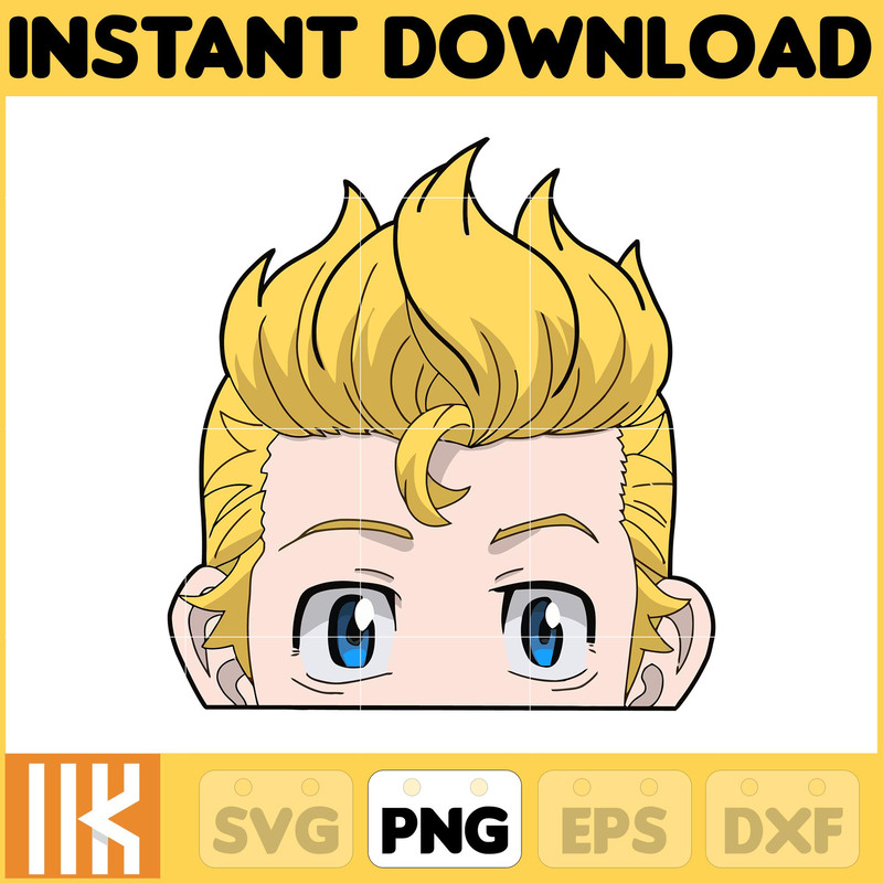 Anime Peeking Premium Graphic Design, Cute , Cool, Anime PNG, Print on Demand, Stickers, Anime Peeker (90).jpg