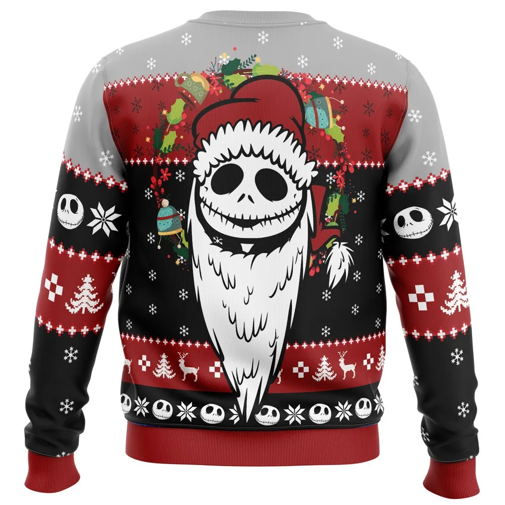 Merry Nightmare The Nightmare Before All Over Print Hoodie 3D Zip Hoodie 3D Ugly Christmas Sweater 3D Fleece Hoodie