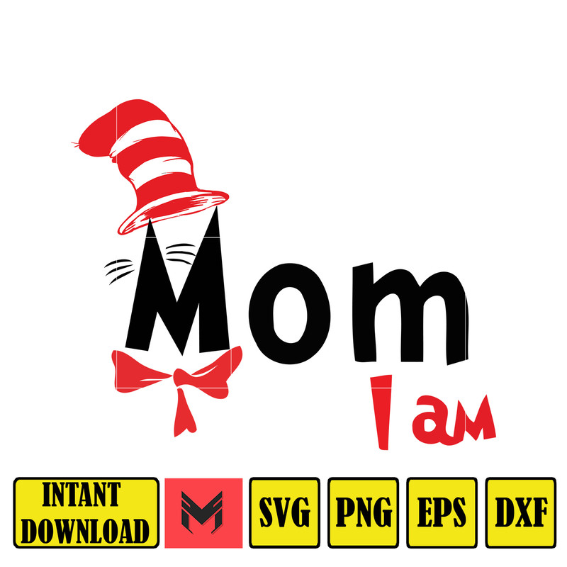 Dr Seuss Svg Layered Item, Dr. Seuss Quotes Cat In The Hat Svg Clipart, Cricut, Digital Vector Cut File, Cat And The Hat (127).jpg