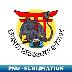 sushi lover dragon toothless japanese style - decorative sublimation png file - create with confidence