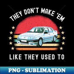 retro 80s vintage car - sublimation-ready png file - capture imagination with every detail