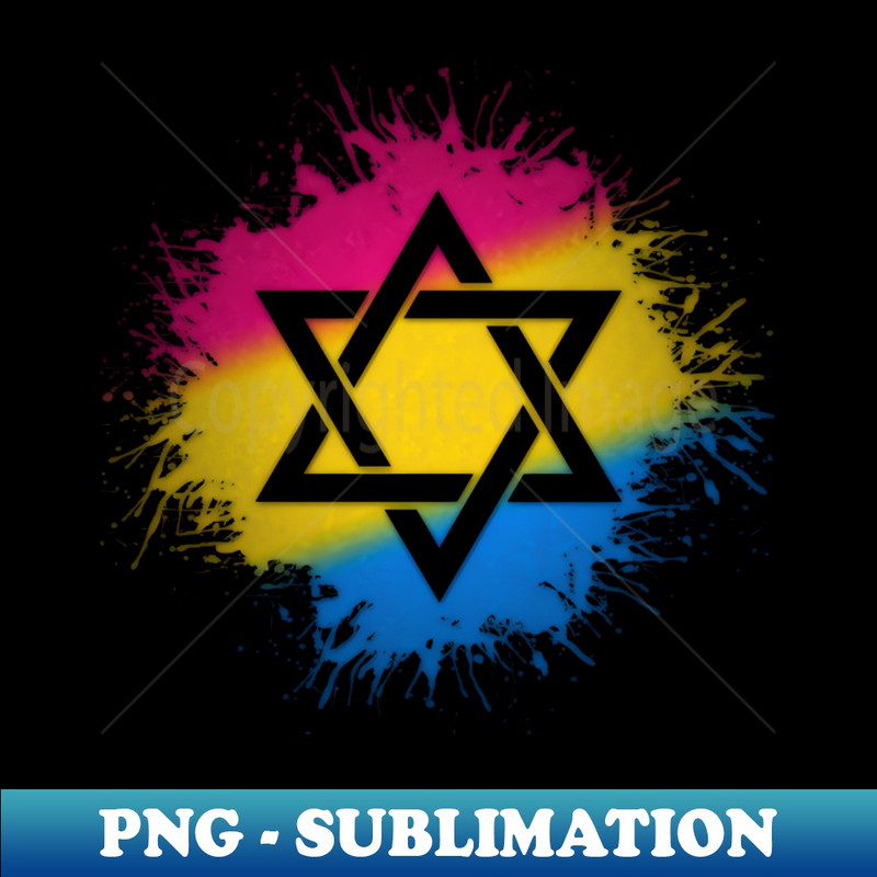 VV-20231101-18286_Paint Splatter Pansexual Pride Flag Star of David Symbol 2814.jpg