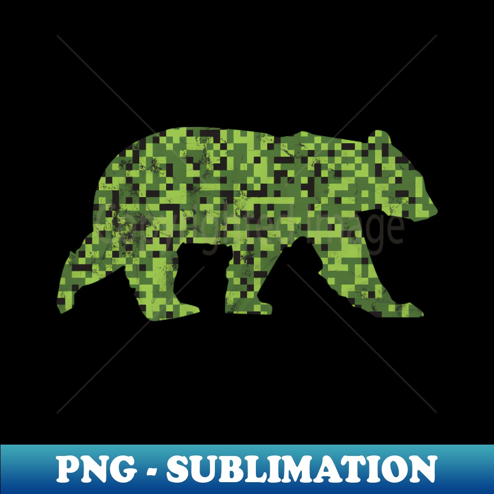XN-20231101-255_8-Bit Green Camouflage Bear for Nerdy Bears and Gaymers BearlyBrand 7008.jpg