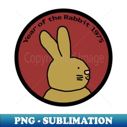 year of the rabbit 1975 cute - unique sublimation png download - perfect for creative projects