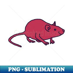 viva magenta color of the year 2023 rat - unique sublimation png download - create with confidence