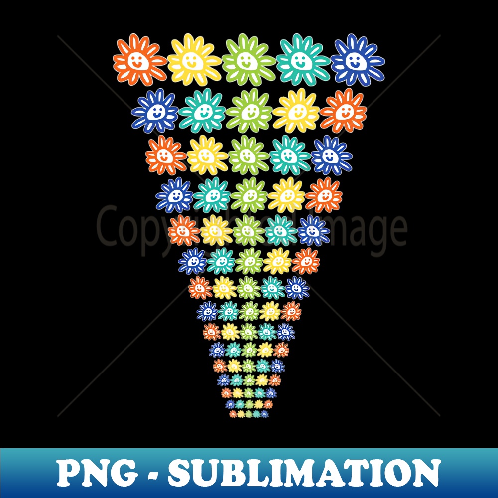 YP-20231101-7352_Ever Decreasing Rows of Smiley Face Daisy Flowers 7156.jpg