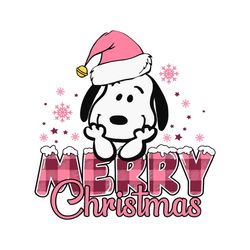 cute snoopy merry christmas svg cutting digital file