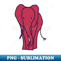 viva magenta color of the year 2023 elephant - signature sublimation png file - fashionable and fearless