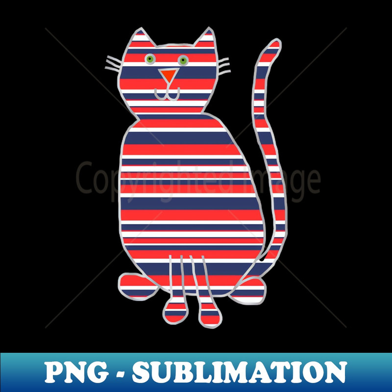ZV-20231101-23203_Striped Animals Cat Stripes Red and Blue 5355.jpg