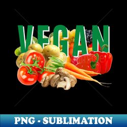 vegan - colorful fruit and vegetables - professional sublimation digital download - unleash your creativity