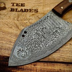 cleaver | serbian chef knife damascus steel  | damascus meat cleaver |birthday