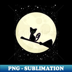 when witches go riding and black cats are seen the moon laughs and whispers tis near halloween - exclusive sublimation digital file - defying the norms
