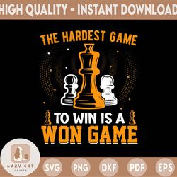 the hardest game to win is a won game png, chess pieces png, chess player png, chess lover, chess game png