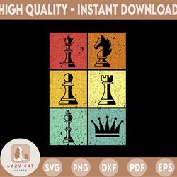 Retro Color Chess Pieces PNG Chess PNG Chess Chess Chess PNG Chess PNG Chess Player