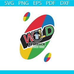 retro game uno wild card svg cutting digital file