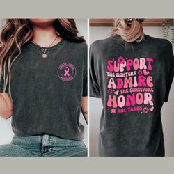 breast cancer awareness shirt png, in october we wear pink, breast cancer awareness gift for survivors,cancer awareness