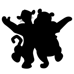 winnie the pooh tigger silhouette svg, frames winnie the pooh svg, winnie the pooh svg, pooh cartoon svg, cut file