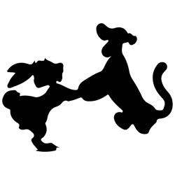 tiger rabbit silhouette svg, frames winnie the pooh svg, winnie the pooh svg, pooh cartoon svg, digital download