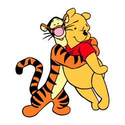 tigger and pooh svg, winnie the pooh png, pooh svg, winnie the pooh clipart, cartoon svg, disney svg, digital download