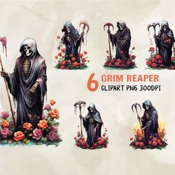 6 Grim Reaper, Halloween Svg, Cute Halloween, Halloween, Halloween Png 68