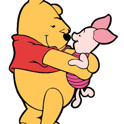 winnie piglet svg, winnie the pooh png, pooh svg, winnie the pooh clipart, cartoon svg, disney svg, instant download