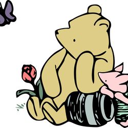 pooh solid piglet svg, winnie the pooh svg, winnie the pooh png, pooh svg, winnie the pooh clipart, instant download