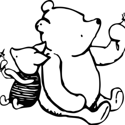 pooh piglet svg, winnie the pooh svg, winnie the pooh png, pooh svg, winnie the pooh clipart, instant download-1