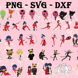 miraculous ladybug svg, bundles miraculous ladybug svg, png,dxf, pdf, jpg...