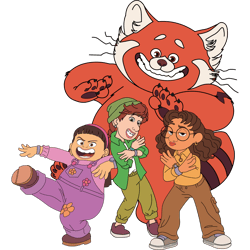 funny turning red characters svg, turning red svg, turning red disney svg, turning red clip art, instant download
