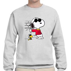 joe cool snoopy crew neck sweatshirt