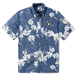 milwaukee brewers 50th state hawaiian shirt