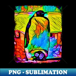 Penguin and Baby Penguin - Decorative Sublimation PNG File - Defying the Norms