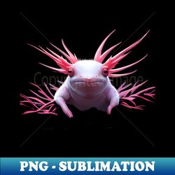 pink Axolotl - Retro PNG Sublimation Digital Download - Transform Your Sublimation Creations