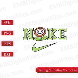 nike flower svg file, nike with flower png svg, nike flower vector png, cricut printing cut file