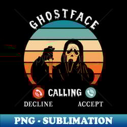 ghost face calling - creative sublimation png download - bring your designs to life