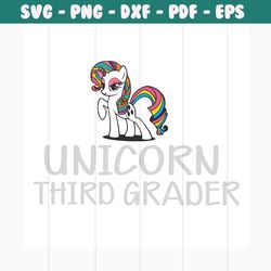 unicorn third grader svg, 100th days svg, back to school svg, unicorn svg, students svg, school svg, teachers svg, unico