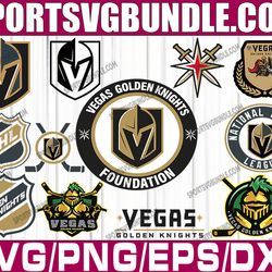 bundle 12 files vegas golden knights hockey team svg, vegas golden knights svg, nhl svg, nhl svg, png, dxf, eps