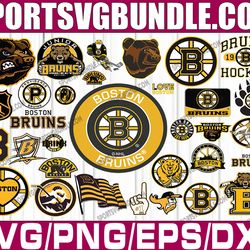 bundle 32 files boston bruins hockey team svg, boston bruins svg, nhl svg, nhl svg, png, dxf, eps, instant download