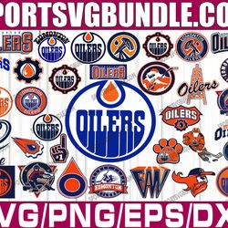 bundle 35 files edmonton oilers hockey team svg, edmonton oilers svg, nhl svg, nhl svg, png, dxf, eps, instant download