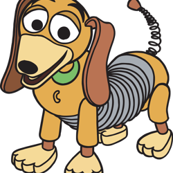 slinky dog svg, toy story svg, toy story clipart, layered svg, toy story logo svg, disney svg, instant download