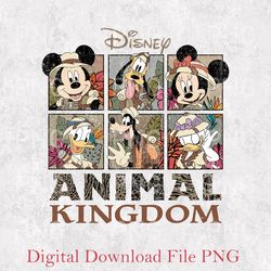 retro disney animal kingdom mickey and friends png, disney mickey safari png, vintage safari mode png, disney trip png