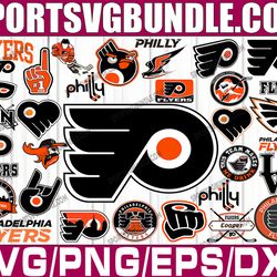 bundle 32 files philadelphia flyers hockey team svg, philadelphia flyers svg, nhl svg, nhl svg, png, dxf, eps