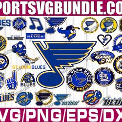 bundle 31 files st louis blues hockey team svg, st louis blues svg, nhl svg, nhl svg, png, dxf, eps, instant download