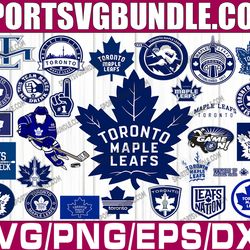 bundle 28 files toronto maple leafs hockey team svg, toronto maple leafs svg, nhl svg, nhl svg, png, dxf, eps