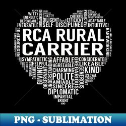 Rca Rural Carrier Heart - Stylish Sublimation Digital Download - Transform Your Sublimation Creations