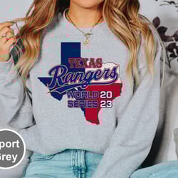 texas rangers world series 2023 crewneck sweatshirt, texas champions, rangers baseball team shirt, texas fans gift, game