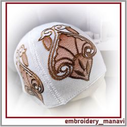 In the hoop Hat with pattern Machine embroidery design ITH