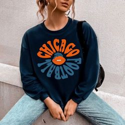 chicago bears sweatshirt  vintage football gear  retro style football apparel  throwback mens & womens sweatshirt